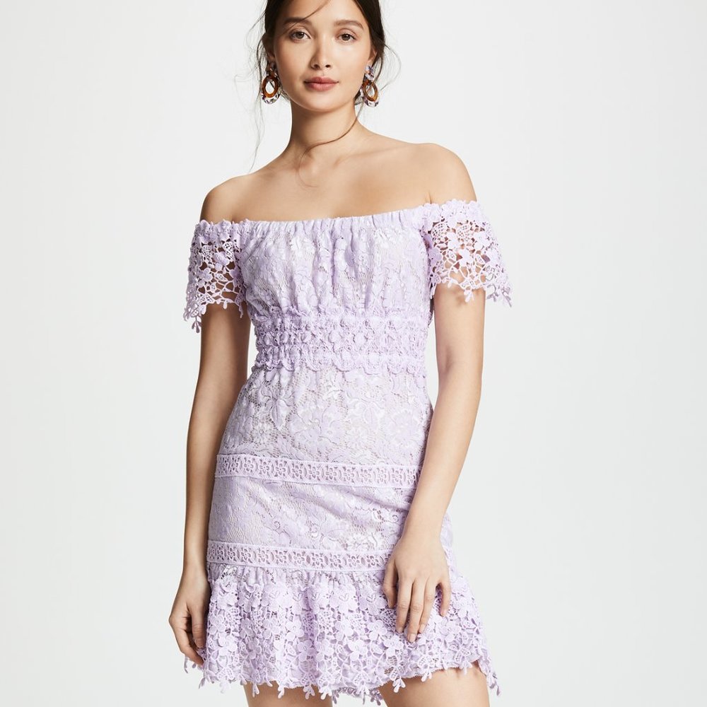Temptation Positano Lace Dress S Lilac